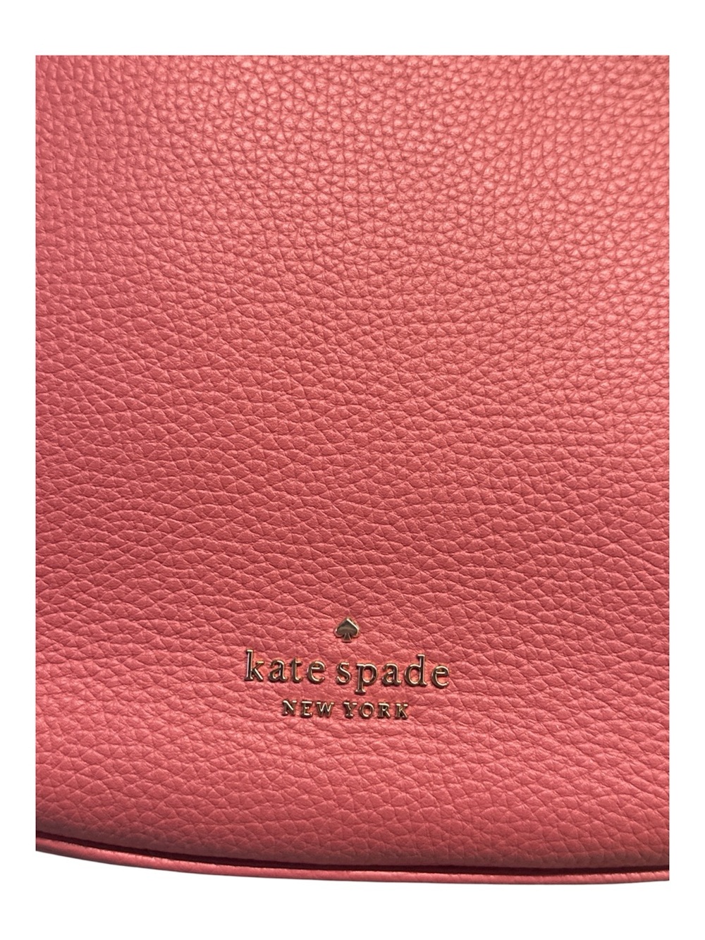 NWOT Kate Spade NY Coral Pink Weston Pebbled Leather Shoulder/ Crossbody Bag - Picture 7 of 8